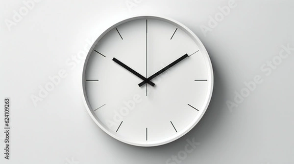 Fototapeta wall clock isolated on white