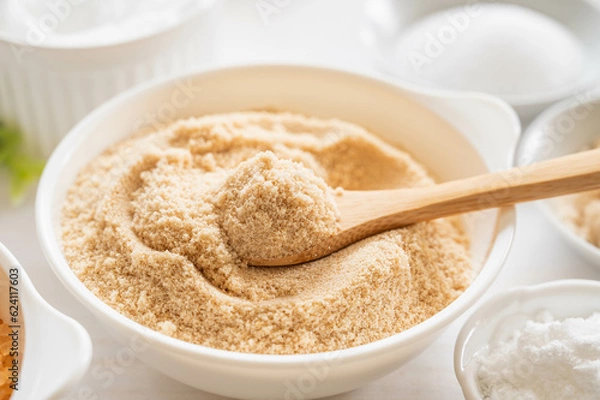 Fototapeta スプーンですくう三温糖