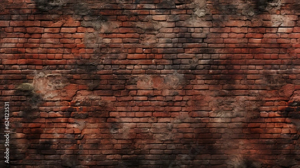 Obraz Old brick wall Background (Generative AI)