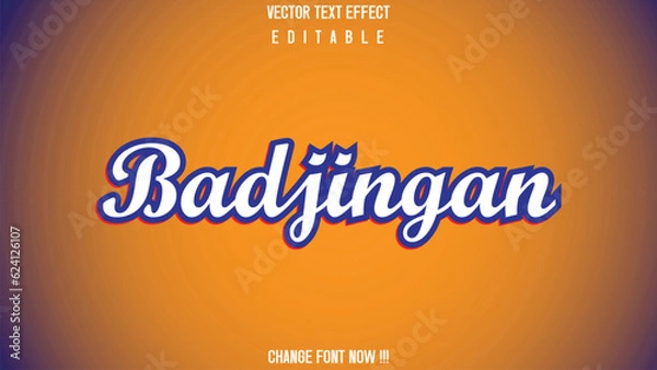 Obraz Vector Text Effect Elegant