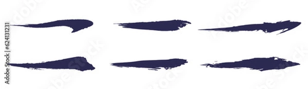 Fototapeta 毛筆のラインセット