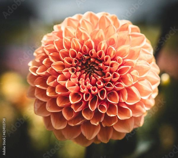 Obraz orange dahlia flower