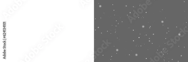Fototapeta Falling snow isolated on transparent background. Heavy  light snowfall, snowflakes Snow flakes, snow background.  Bokeh lights png