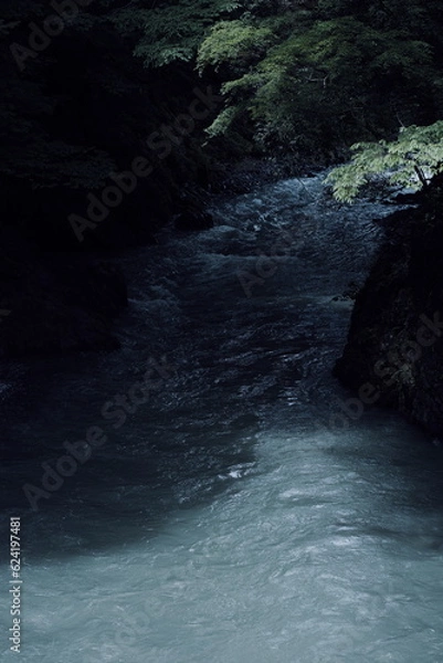 Fototapeta 奥多摩の流れと光