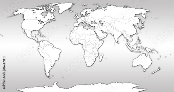 Fototapeta Une carte du monde