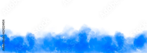 Obraz Blue Smoke Isolate Transparent Background