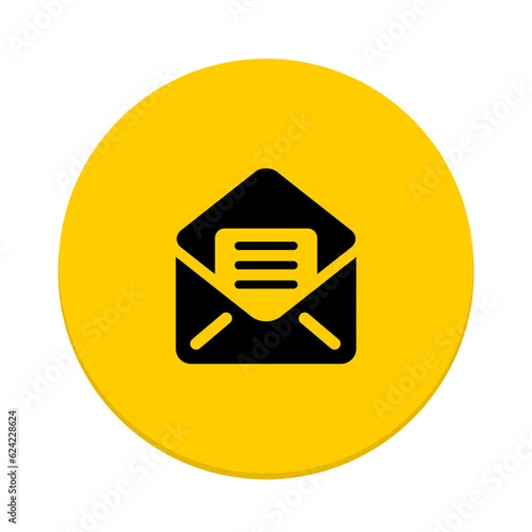 Fototapeta message I con button mail I con