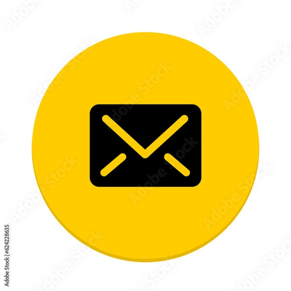 Fototapeta mail icon on button