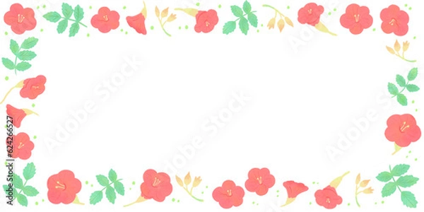 Obraz 赤いお花のフレーム