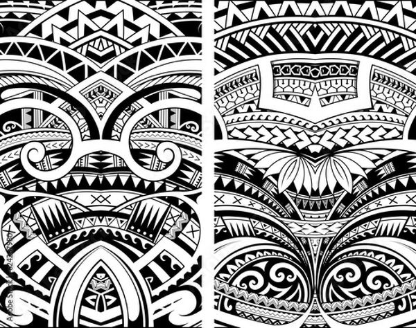 Obraz Maori style ornament set