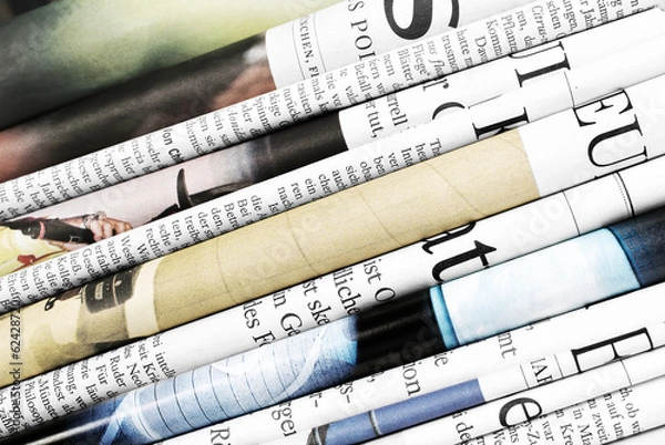 Obraz Folded newspapers