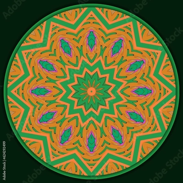 Fototapeta Abstract decorative mandala