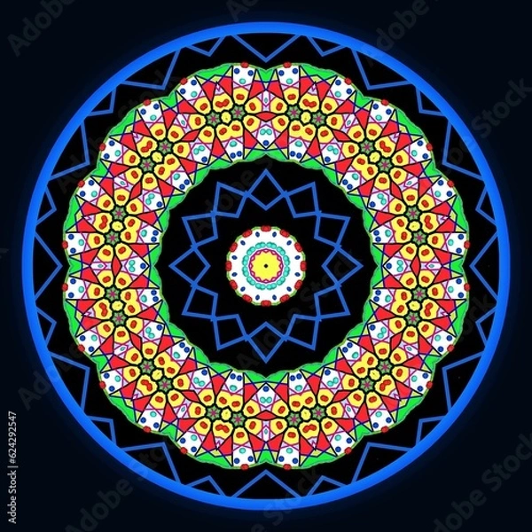 Fototapeta Abstract decorative mandala