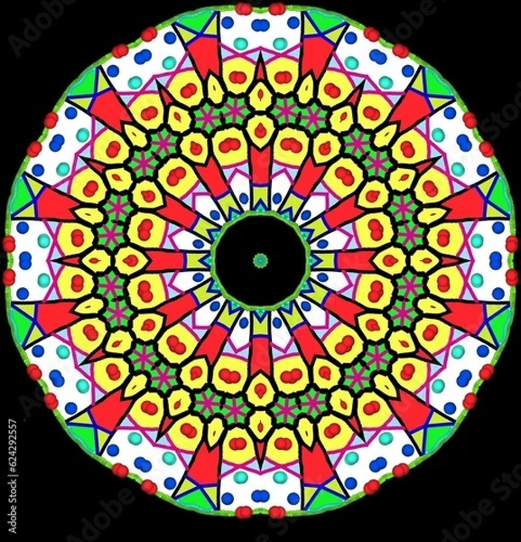 Fototapeta Abstract decorative mandala