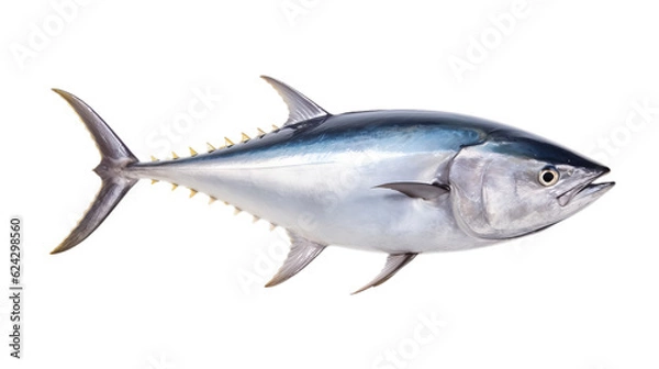 Obraz tuna fish in transparent white background