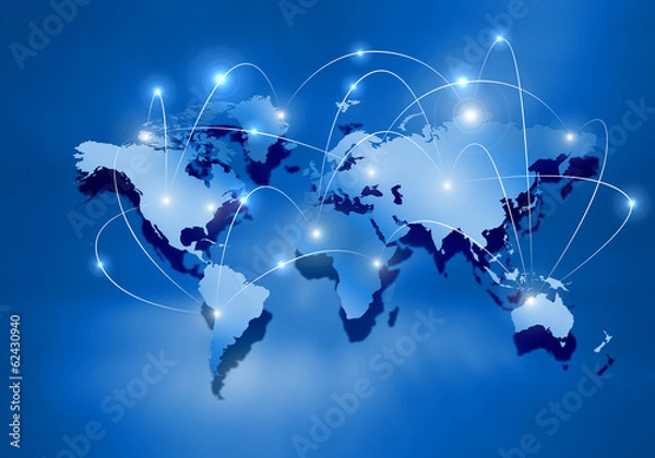 Fototapeta Global interaction