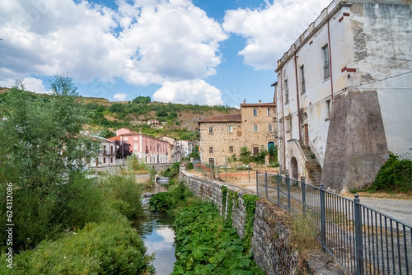 Obraz Views of the town of Pescina, L'Aquila, Abruzzo, Italy
