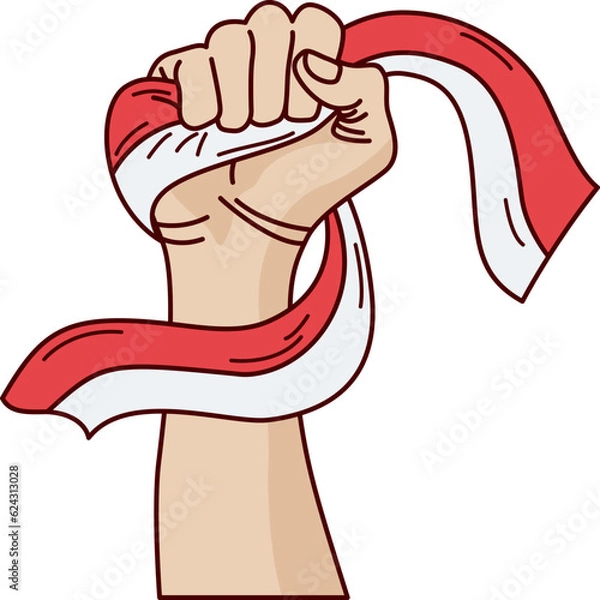 Obraz Indonesia Independence Day Flag