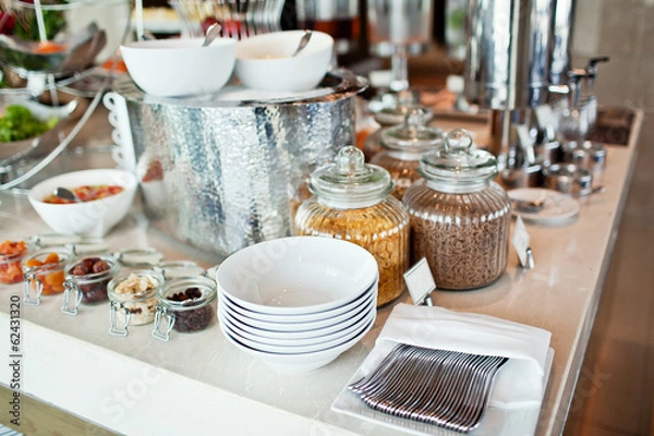 Obraz hotel dry breakfast in assortment