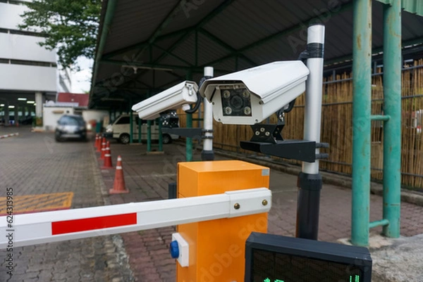 Obraz CCTV security surveillance, closed circuit camera, Security cameras frontal view