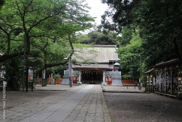 Obraz 息栖神社の本殿