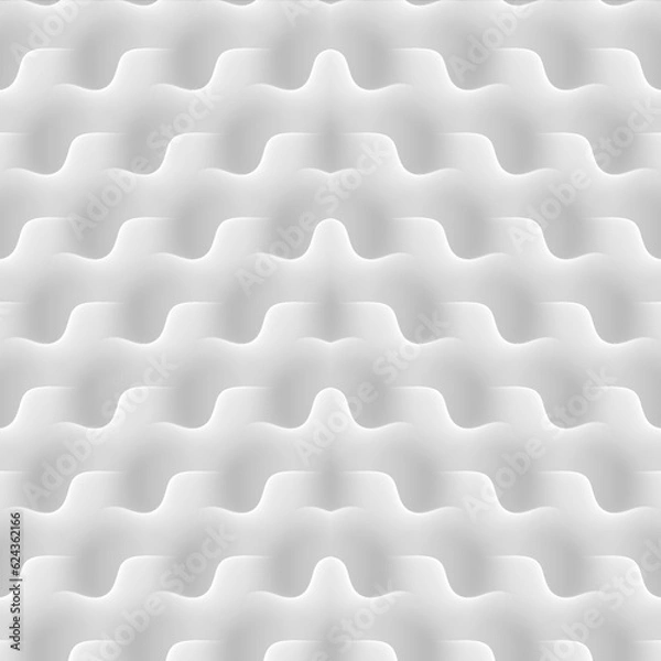 Obraz White wave abstract background 3d 