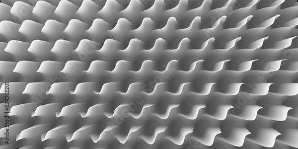 Obraz abstract pattern with circles gray and wave