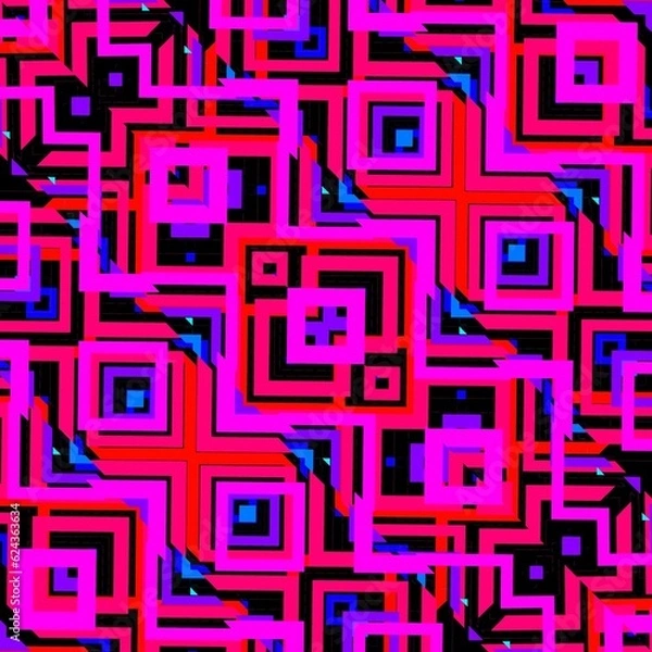 Obraz geometric pattern with squares