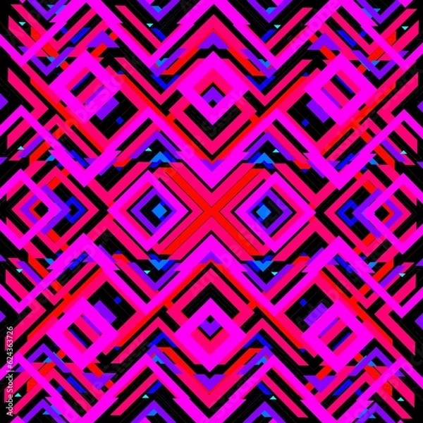 Obraz abstract geometric pattern vivid color
