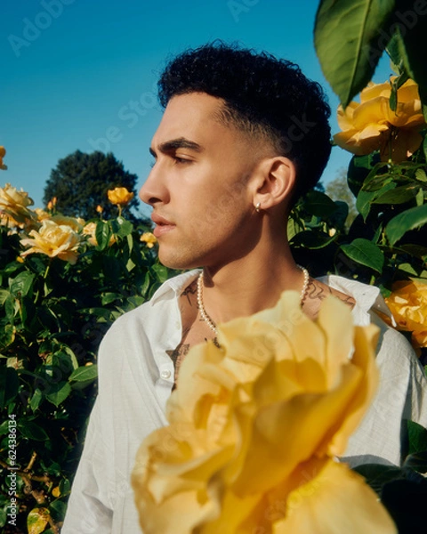 Obraz professional model posing editorial style