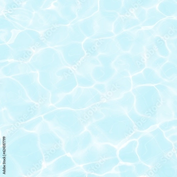 Fototapeta abstract blue swimming pool water background and sun light
