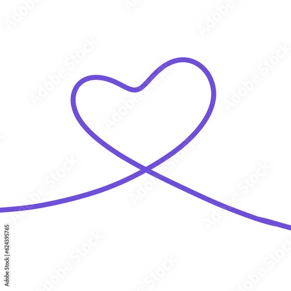 Obraz blue heart isolated