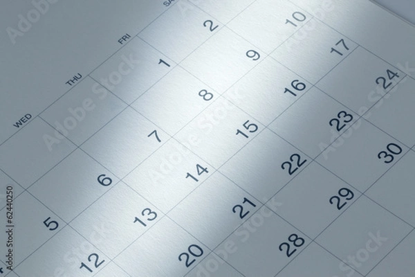Obraz カレンダーの上のビジネスマン