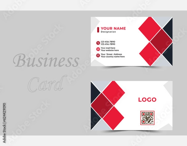 Fototapeta Simple and Clean Template Vector Design | Luxurious Business Card Design |