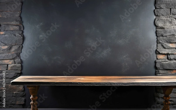 Fototapeta blackboard with chalk on a blackboard