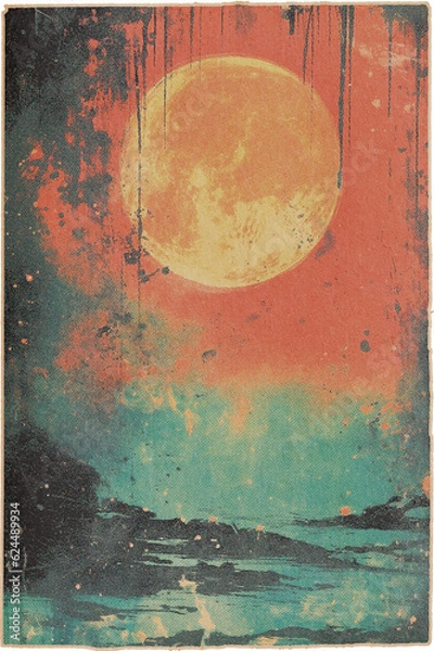 Fototapeta Pulp Art Comic Book Print Machine Backgrounds 8 High Resolution JPGs Vintage Inspired Design
