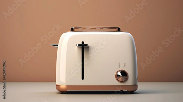 Fototapeta toaster isolated on white