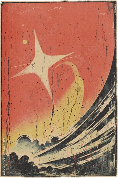 Fototapeta Pulp Art Comic Book Print Machine Backgrounds 8 High Resolution JPGs Vintage Inspired Design
