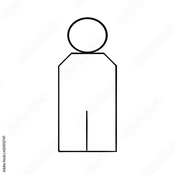 Obraz Men inside the toilet 