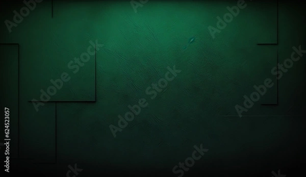 Fototapeta Dark Green Wall Textured Background