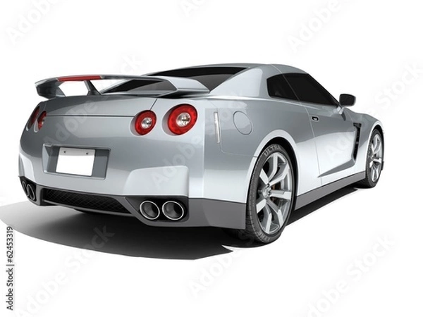 Obraz Sport car isolated on a white background