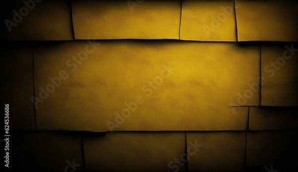 Fototapeta Dark Yellow Smooth Wall Textured Background