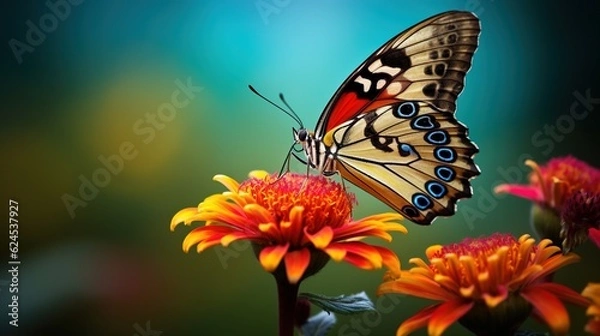 Obraz Butterfly on a flower