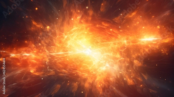 Fototapeta Galactic Nebula: Celestial Elegance in the Vast Cosmos, generative ai