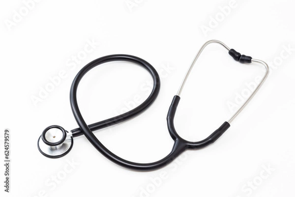 Fototapeta 白背景の聴診器
