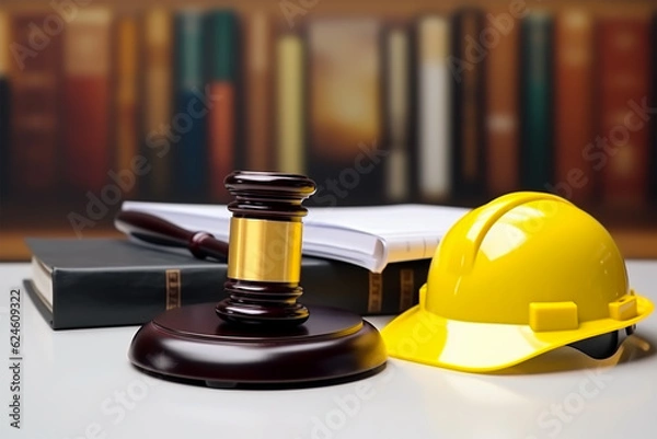 Fototapeta Construction law concept, Generative ai