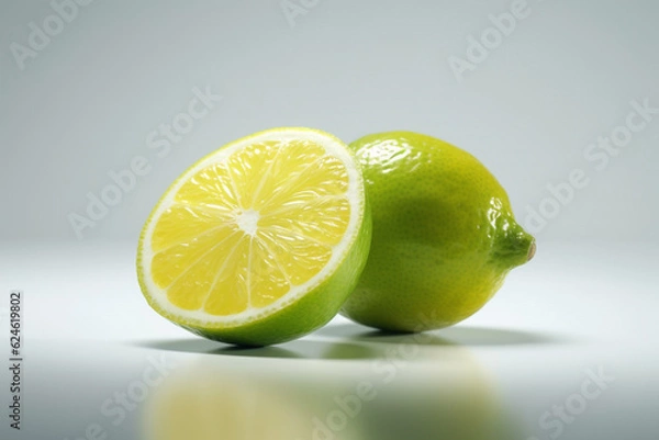 Fototapeta lime and lemon