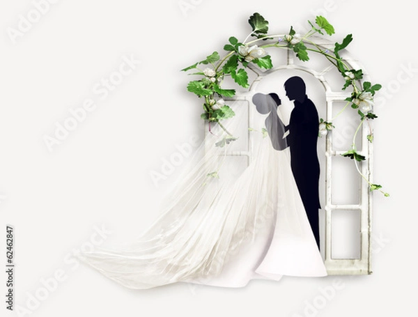 Obraz Свадьба. Жених и невеста