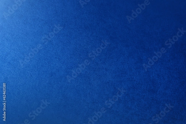 Obraz Rough texture of classic solid navy blue tone color paint on environmental friendly cardboard box blank paper texture background with space and minimal design grunge style