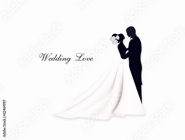 Obraz Свадьба. Жених и невеста
